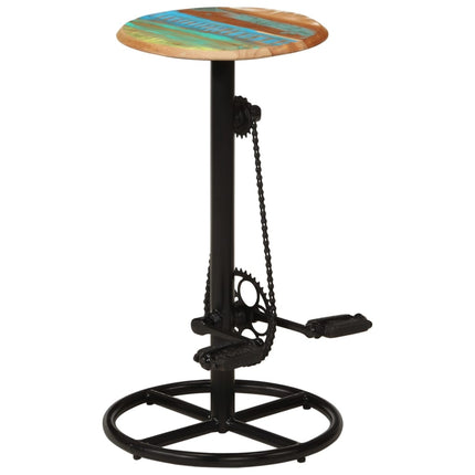 Tabourets De Bar Lot De 2 Bois Massif De Récupération