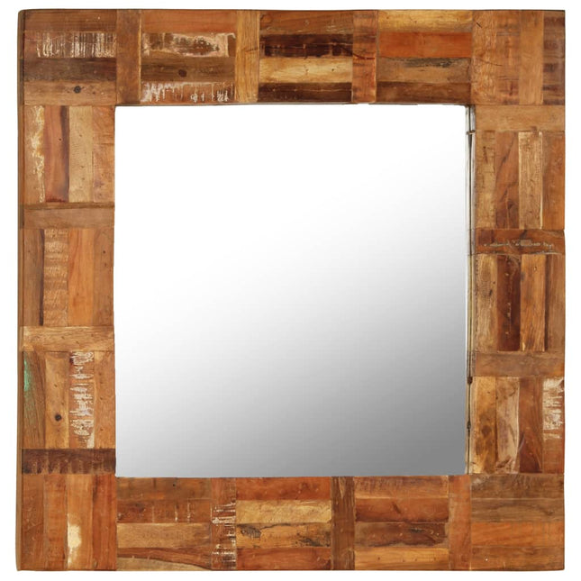Miroir Mural Bois De Récupération Massif