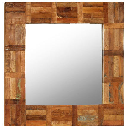 Miroir Mural Bois De Récupération Massif