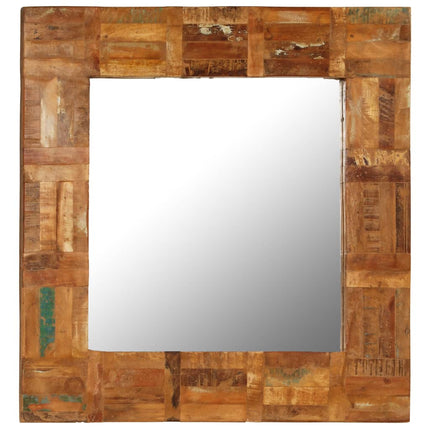 Miroir Mural Bois De Récupération Massif