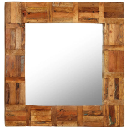Miroir Mural Bois De Récupération Massif
