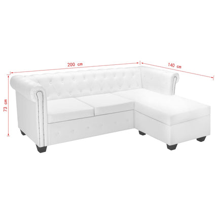 Canapé Chesterfield En Forme De L Cuir Synthétique