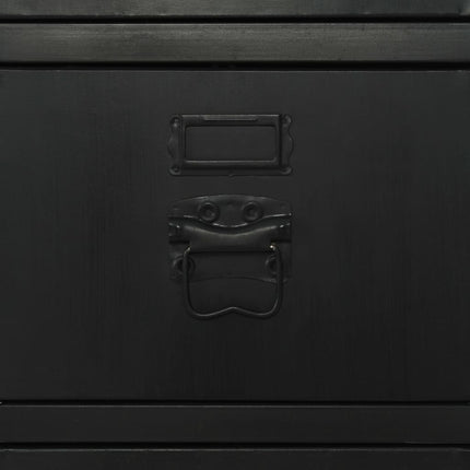 Bureau À Piédestal Unique Bois De Sapin Et Acier 100X50X76 Cm