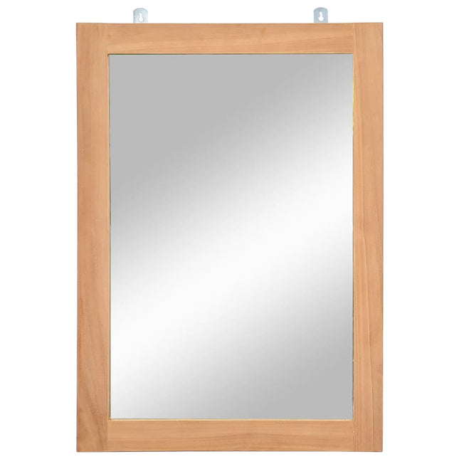 Miroir Mural Teck Massif 50 X 70 Cm