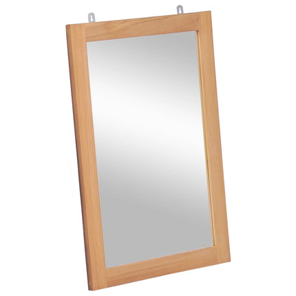 Miroir Mural Teck Massif 50 X 70 Cm