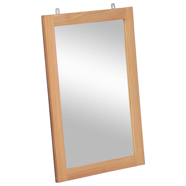 Miroir Mural Teck Massif 50 X 70 Cm
