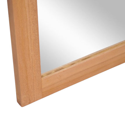 Miroir Mural Teck Massif 50 X 70 Cm