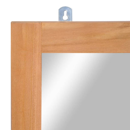Miroir Mural Teck Massif 50 X 70 Cm