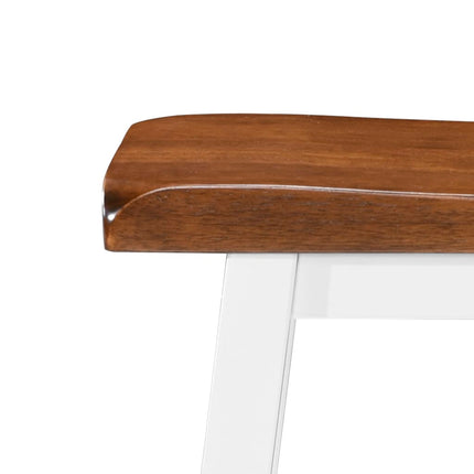 Table Et Tabouret De Bar 5 Pcs Bois Massif