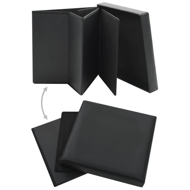 Tabouret De Rangement Pliable Similicuir