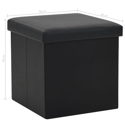 Tabouret De Rangement Pliable Similicuir