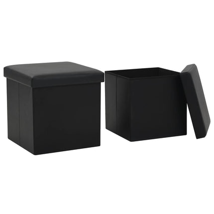 Tabouret De Rangement Pliable Similicuir