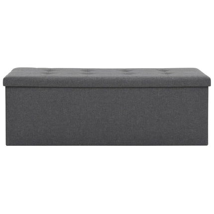Banc De Rangement Pliable Faux Lin 110 X 38 X 38 Cm