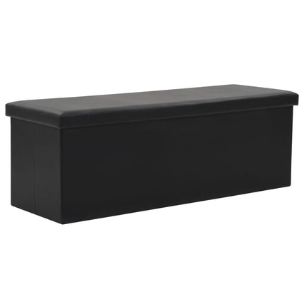 Banc De Rangement Pliable Similicuir 110 X 38 X 38 Cm
