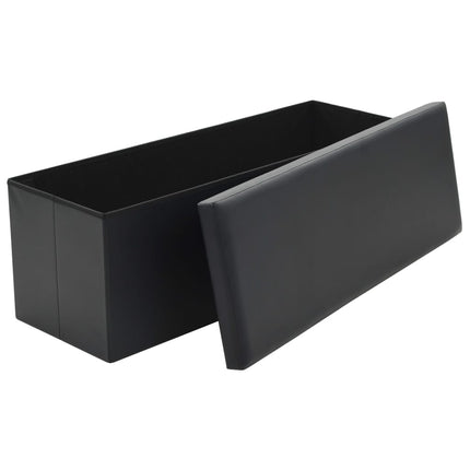 Banc De Rangement Pliable Similicuir 110 X 38 X 38 Cm