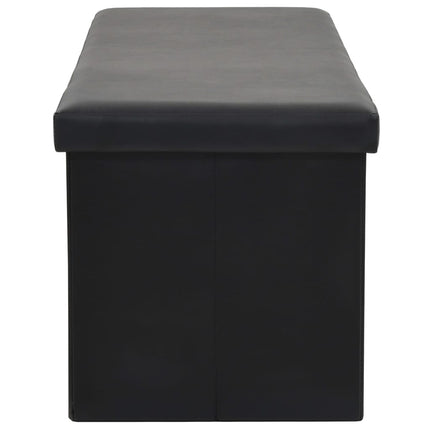 Banc De Rangement Pliable Similicuir 110 X 38 X 38 Cm