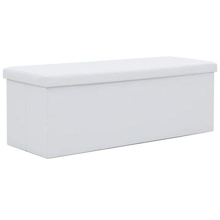 Banc De Rangement Pliable Similicuir 110 X 38 X 38 Cm