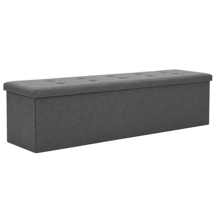 Banc De Rangement Pliable Faux Lin 150 X 38 X 38 Cm