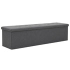 Banc De Rangement Pliable Faux Lin 150 X 38 X 38 Cm