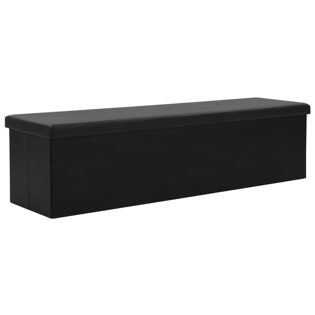 Banc De Rangement Pliable Similicuir 150 X 38 X 38 Cm