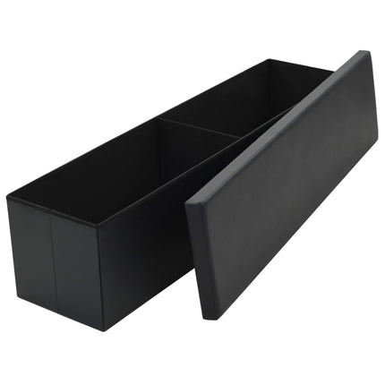 Banc De Rangement Pliable Similicuir 150 X 38 X 38 Cm