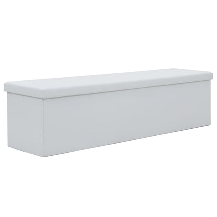 Banc De Rangement Pliable Similicuir 150 X 38 X 38 Cm