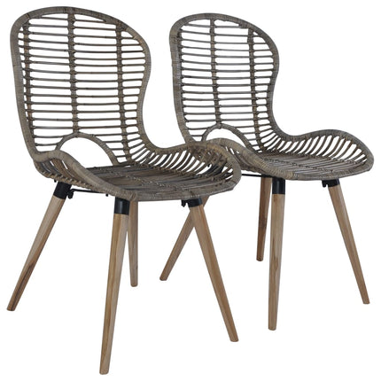 Chaises À Manger Lot De 2 Rotin Naturel