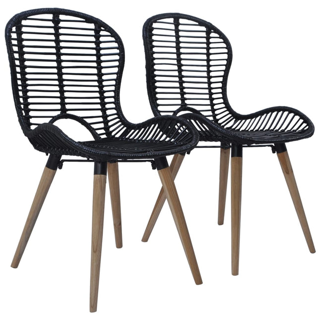 Chaises À Manger Lot De 2 Rotin Naturel