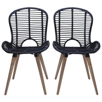 Chaises À Manger Lot De 2 Rotin Naturel