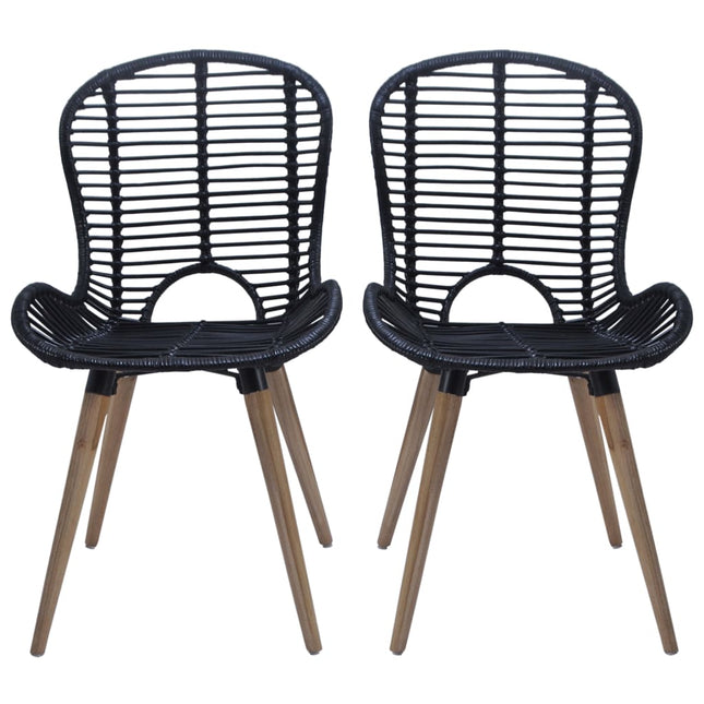 Chaises À Manger Lot De 2 Rotin Naturel