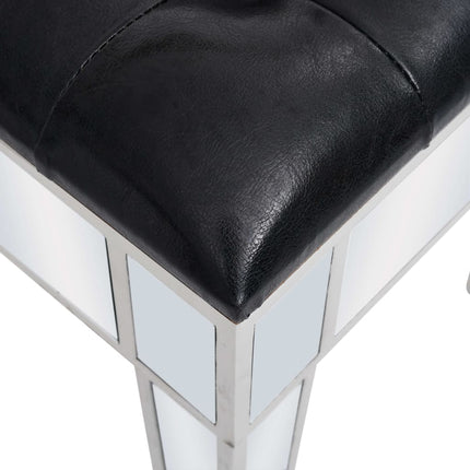 Coiffeuse Miroir Avec Tabouret Mdf Et Verre