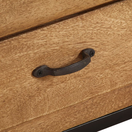 Meuble Tv Bois De Manguier Massif 140 X 30 X 40 Cm