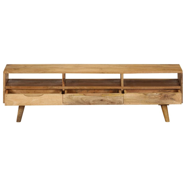 Meuble Tv Bois De Manguier Massif 140X30X41 Cm