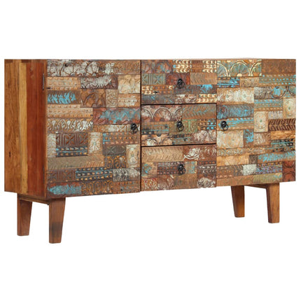 Buffet Bois De Récupération Solide 140X40X80 Cm