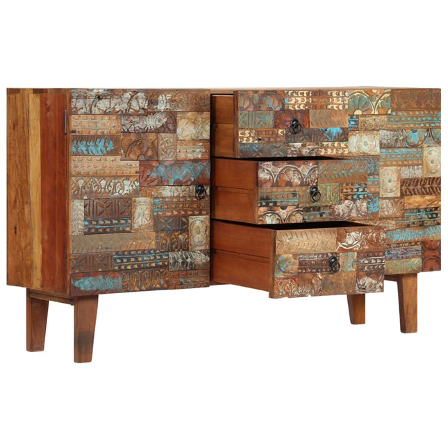 Buffet Bois De Récupération Solide 140X40X80 Cm