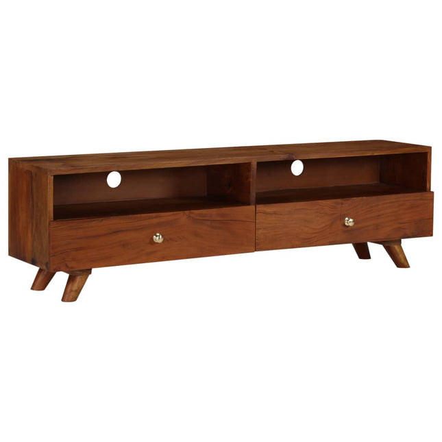 Meuble Tv Bois De Récupération Solide 140X30X40 Cm