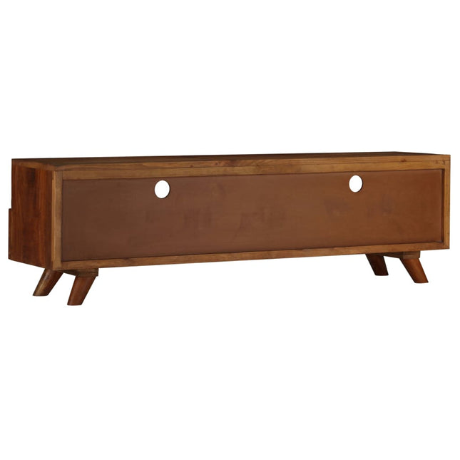 Meuble Tv Bois De Récupération Solide 140X30X40 Cm