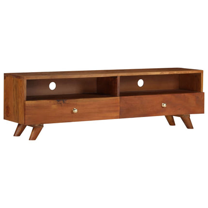 Meuble Tv Bois De Récupération Solide 140X30X40 Cm