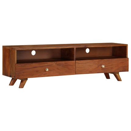 Meuble Tv Bois De Récupération Solide 140X30X40 Cm