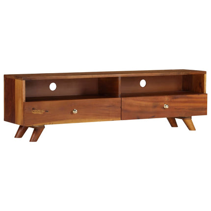Meuble Tv Bois De Récupération Solide 140X30X40 Cm