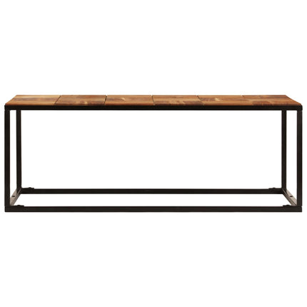 Table Basse 110X60X40 Cm Bois D'acacia Solide Et Acier