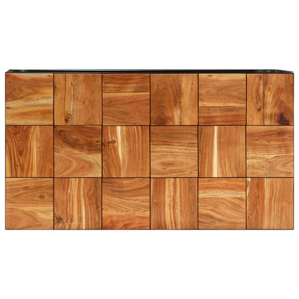 Table Basse 110X60X40 Cm Bois D'acacia Solide Et Acier