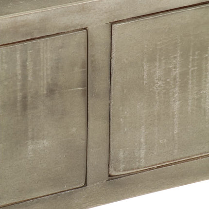 Table Console Bois De Manguier Gris Avec Laiton 110X35X76 Cm
