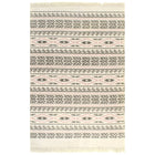 Tapis Kilim Coton Avec Motif Gris/Rose