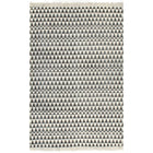 Tapis Kilim Coton Avec Motif Noir/Blanc