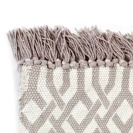 Tapis Kilim Coton Avec Motif Taupe