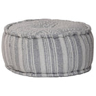 Pouf Fait À La Main Avec Motif 50X25 Cm Coton
