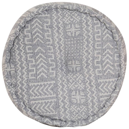Pouf Fait À La Main Avec Motif 50X25 Cm Coton