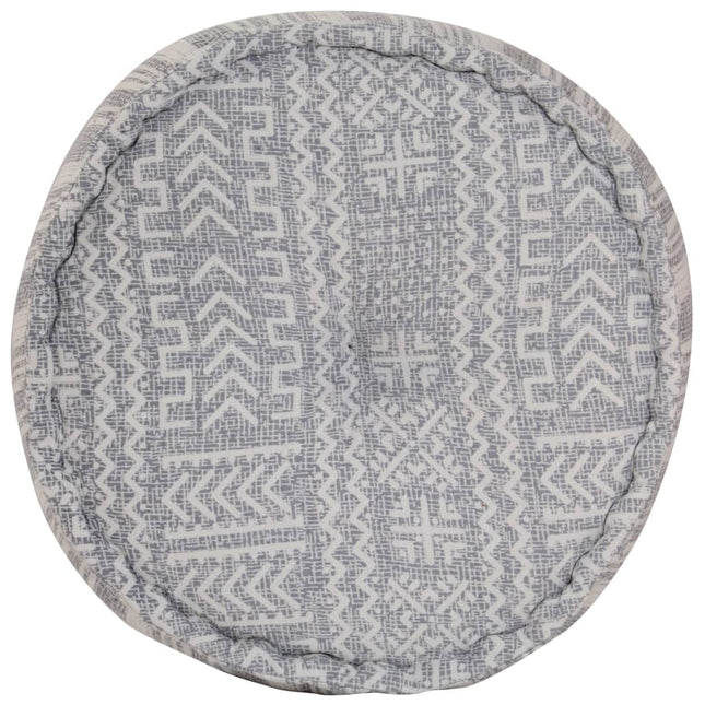 Pouf Fait À La Main Avec Motif 50X25 Cm Coton