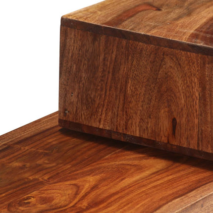 Meuble Tv Marron 200X30X35 Cm Bois Massif